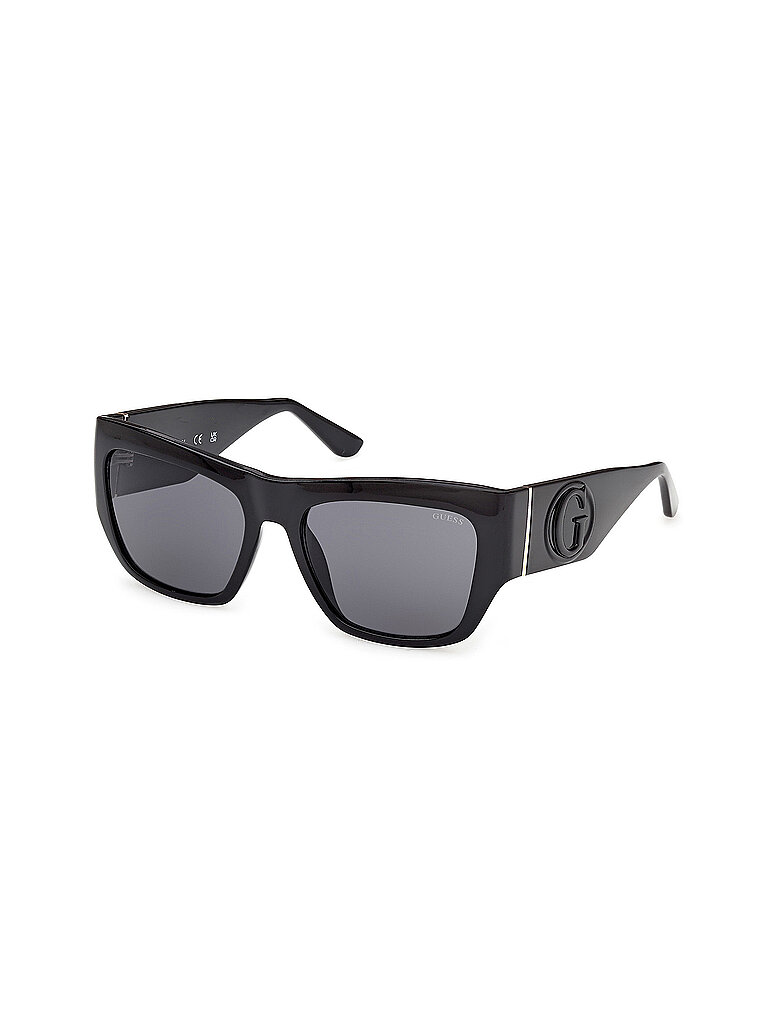 Guess Damen Guess GU00252 01A Sonnenbrillen Injiziert Schwarz Rauch Quadratisch Normal
