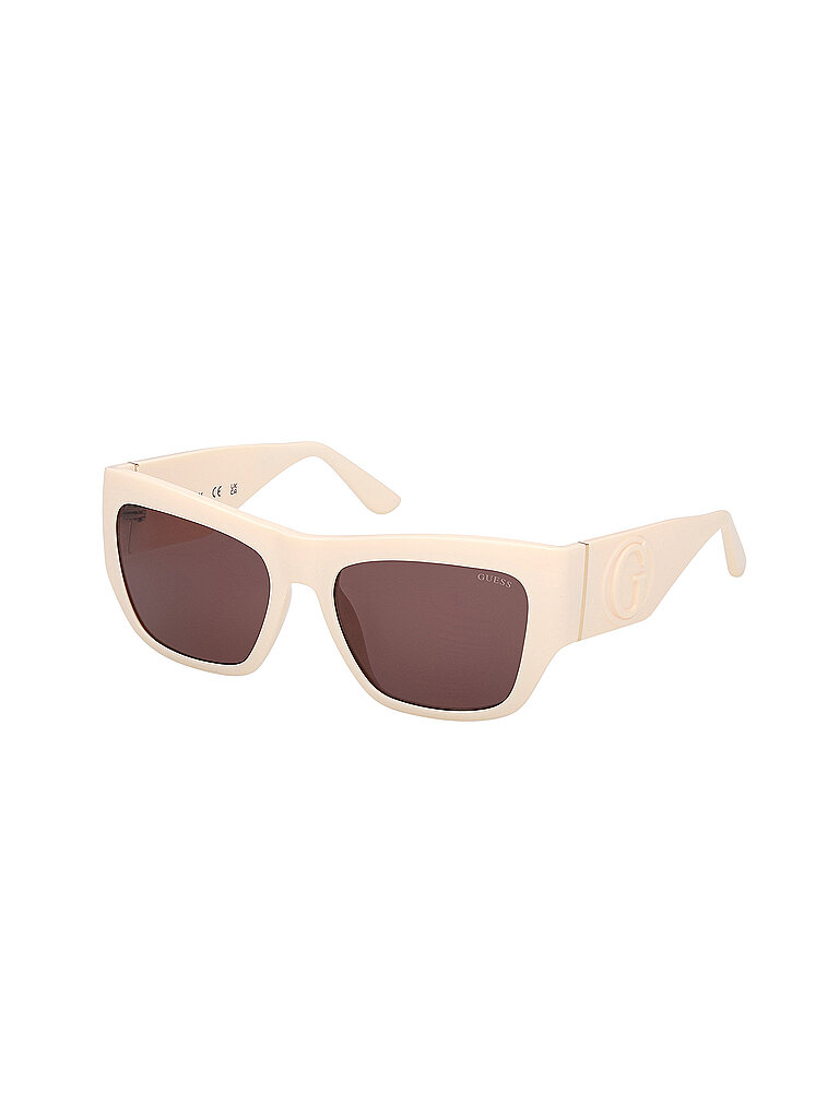 Guess Damen Guess GU00252 25Y Sonnenbrillen Injiziert Elfenbein Violett Quadratisch Normal