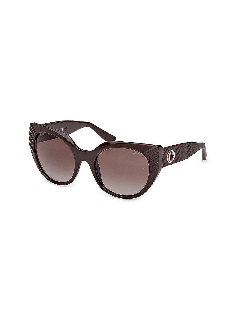 Guess Damen Guess GU00255 48F Sonnenbrillen Injiziert Braun Braun Cat Eye Normal