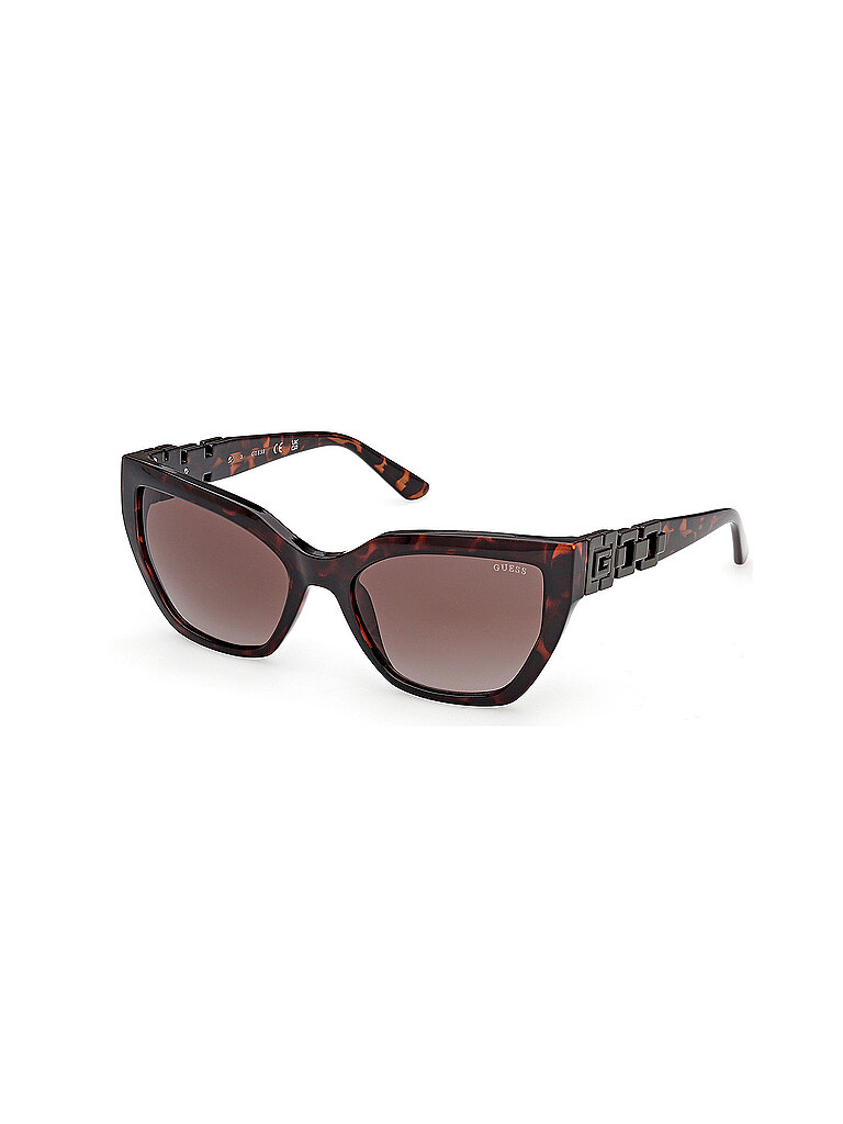 Guess Damen Guess GU00264 52F Sonnenbrillen Injiziert Havanna Braun Cat Eye Normal