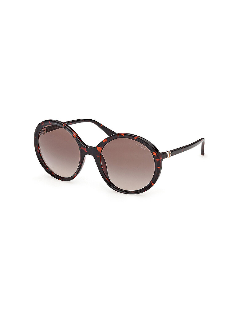 Guess Damen Guess GU00281 52F Sonnenbrillen Injiziert Havanna Braun Rund Normal