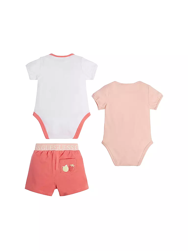 GUESS | Baby Set Bodys und Hose 3 teilig | orange