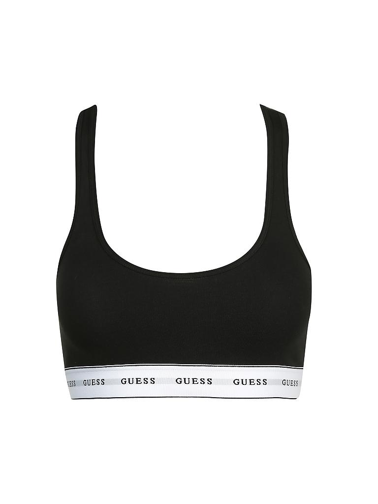 Guess Bustier Logo Schwarz Xs