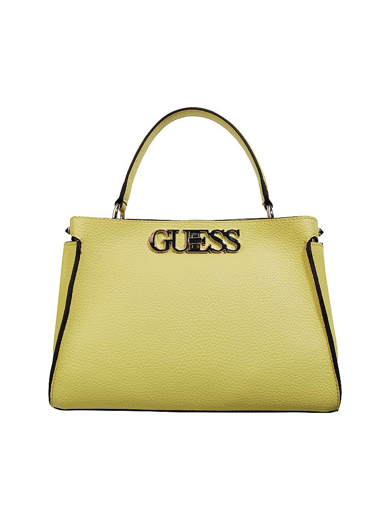 GUESS | Henkeltasche "Uptown Chic Turnlock" | gelb