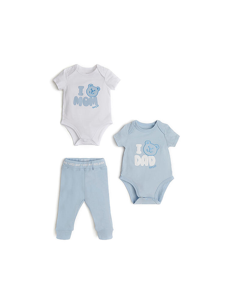 Linen Closet Baumwoll-Bettlaken-Set, 3-teilig, 300 Fadenzahl, Hellblau – Mit True-Grip-Technologie