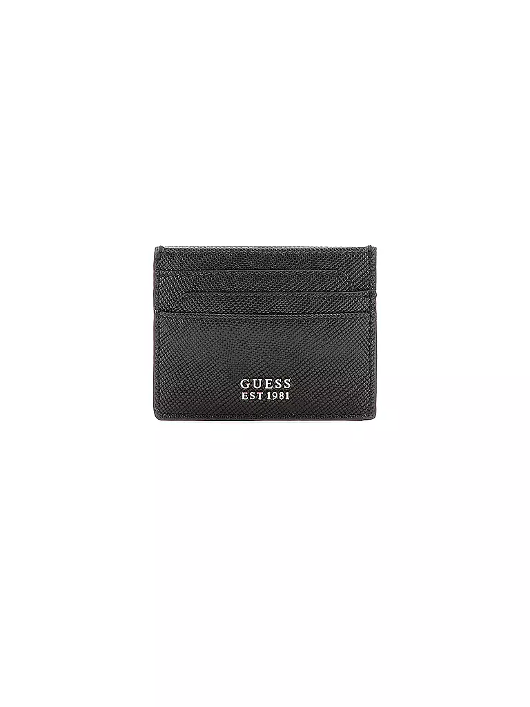 GUESS | Kartenetui LAUREL | schwarz