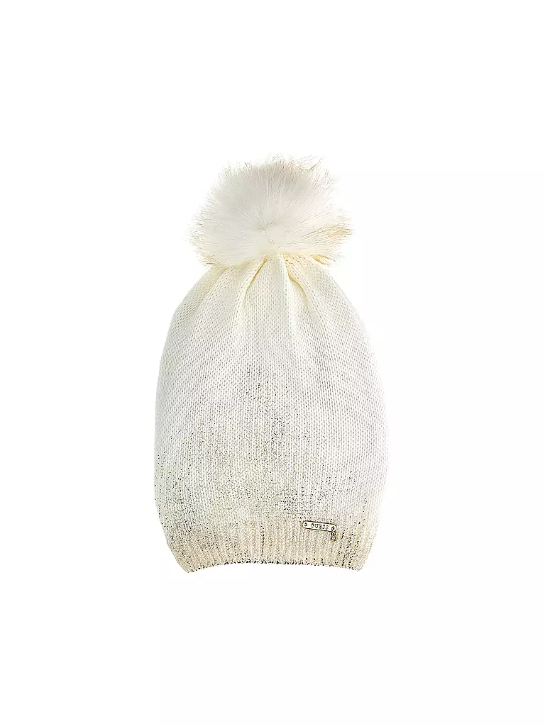GUESS | Kinder Mütze - Haube | creme