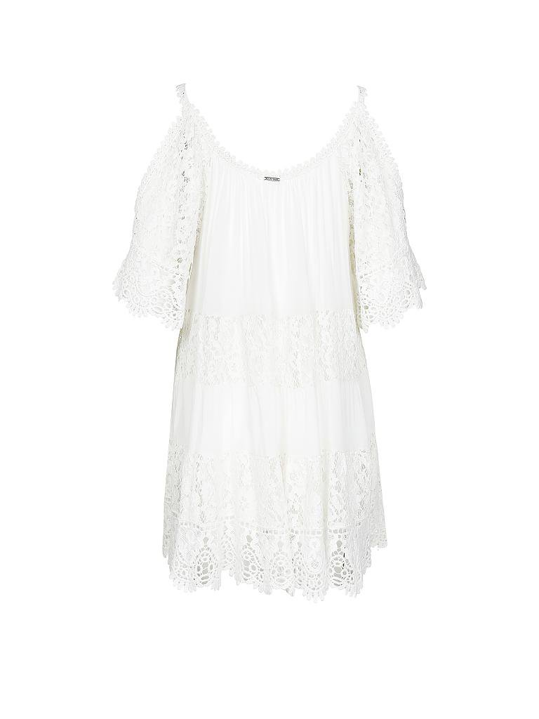 Guess Kleid Weiß Spitze Guess Kleid Weiß Spitze
