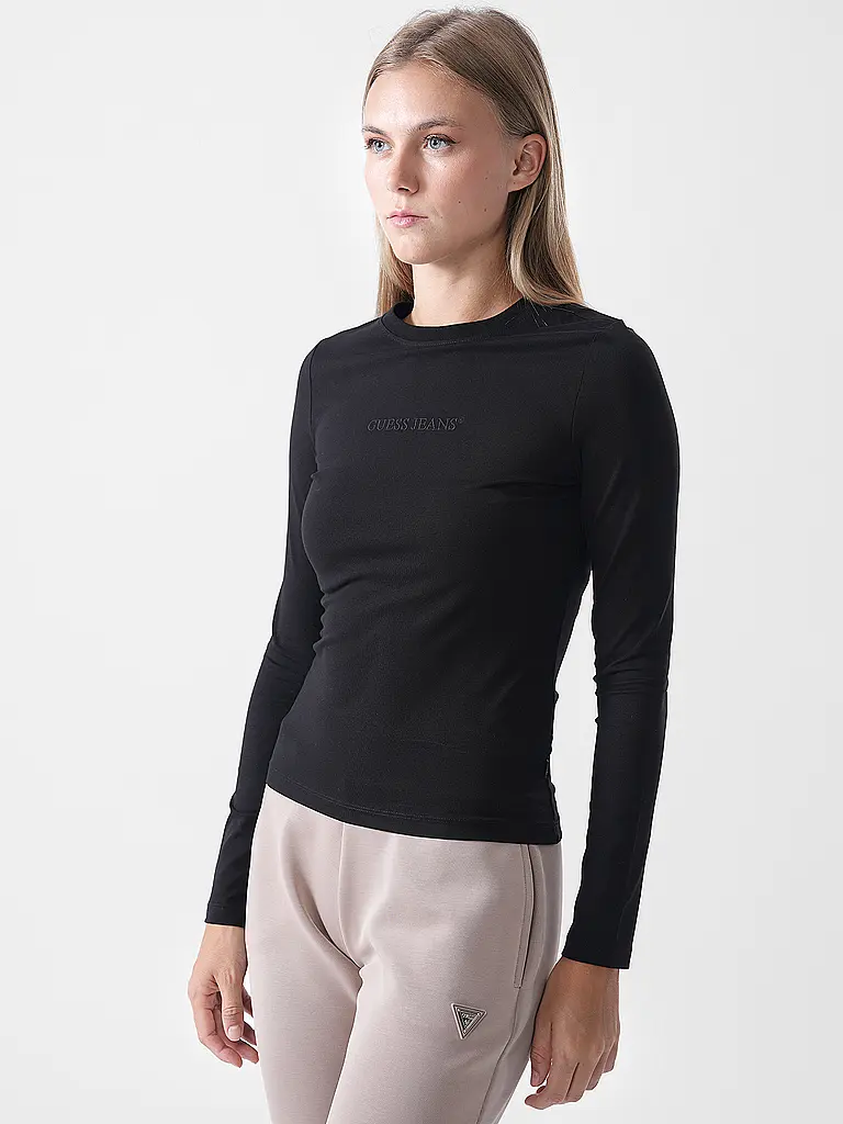 GUESS | Langarmshirt  | schwarz
