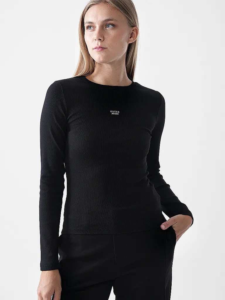 GUESS | Langarmshirt  | schwarz