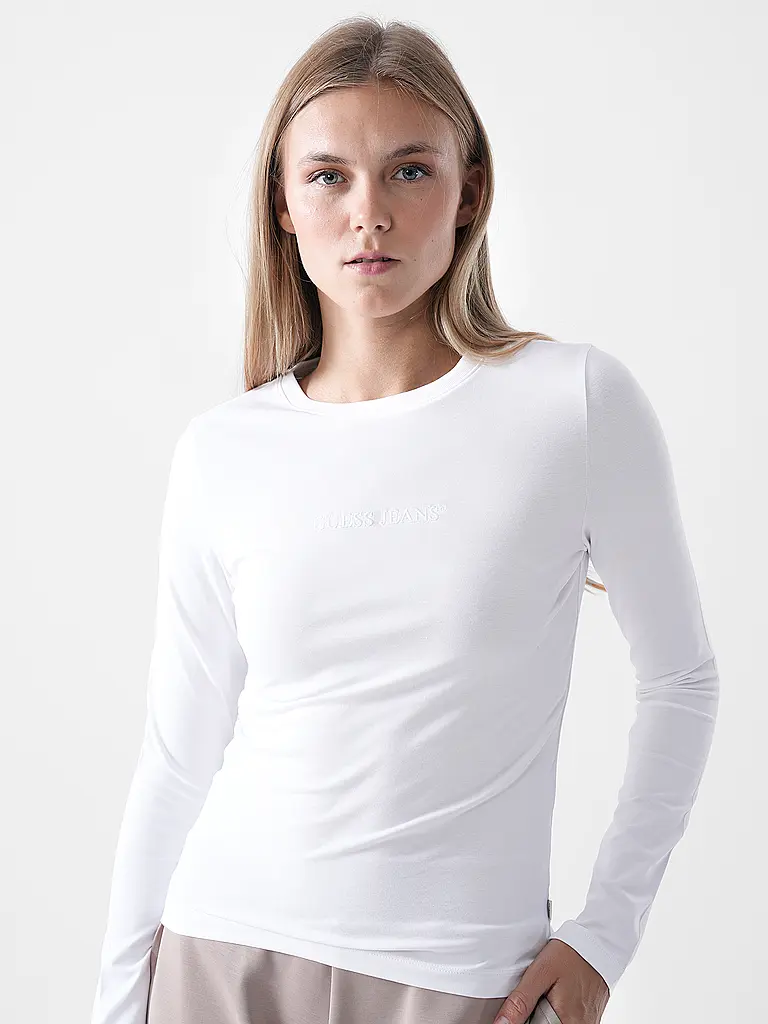 GUESS | Langarmshirt  | weiss