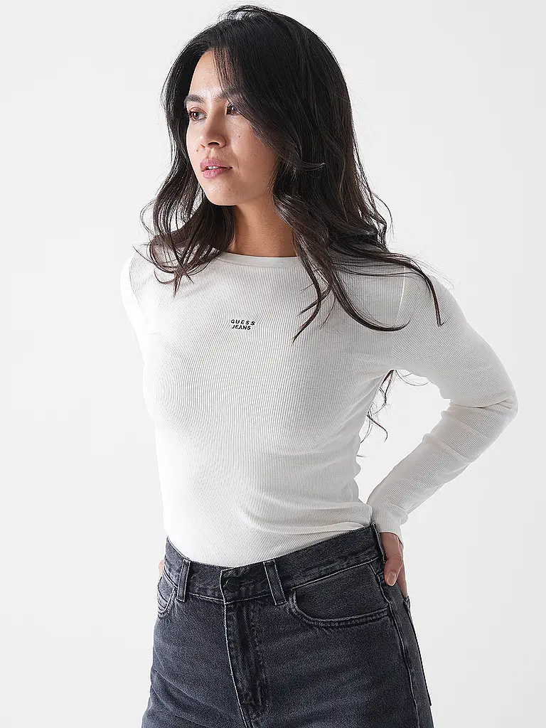 GUESS | Langarmshirt  | creme