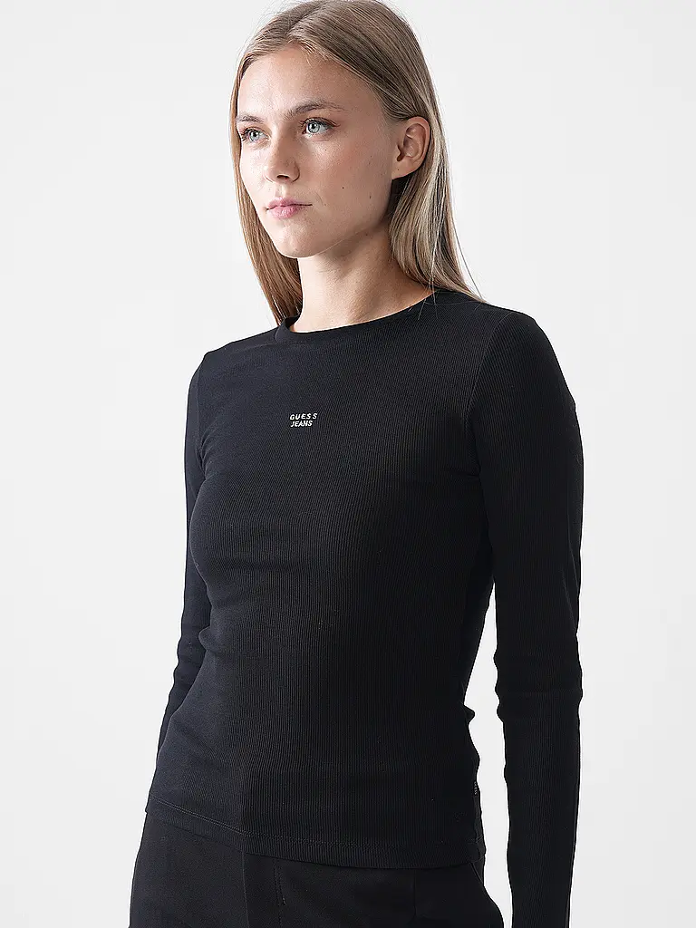 GUESS | Langarmshirt  | schwarz