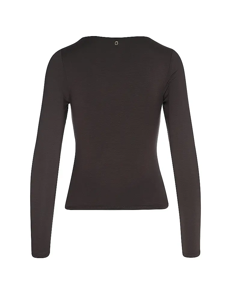 GUESS | Langarmshirt AYLEEN | braun