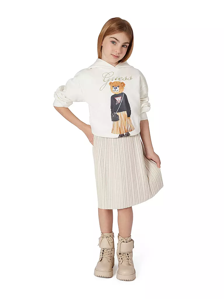 GUESS | Mädchen Kapuzensweater - Hoodie  | creme