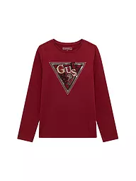 GUESS | Mädchen Langarmshirt  | dunkelrot