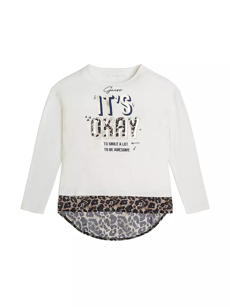 GUESS | Mädchen Langarmshirt  | creme