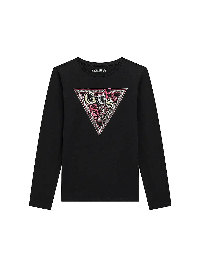 GUESS | Mädchen Langarmshirt  | schwarz