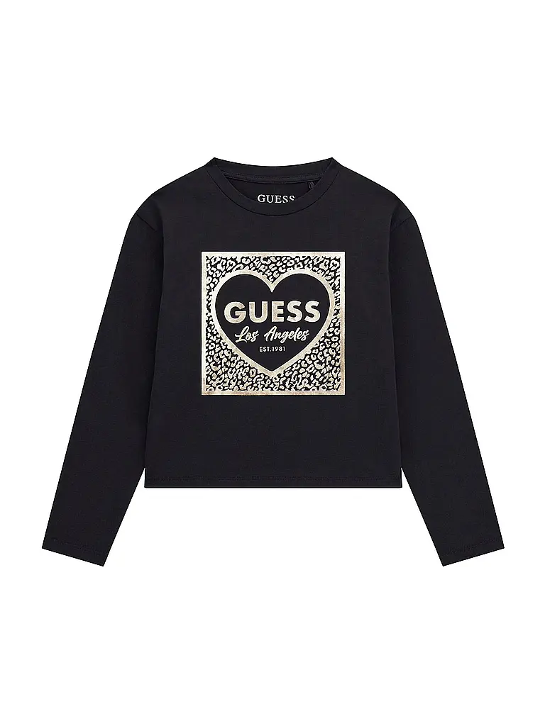 GUESS | Mädchen Langarmshirt  | schwarz