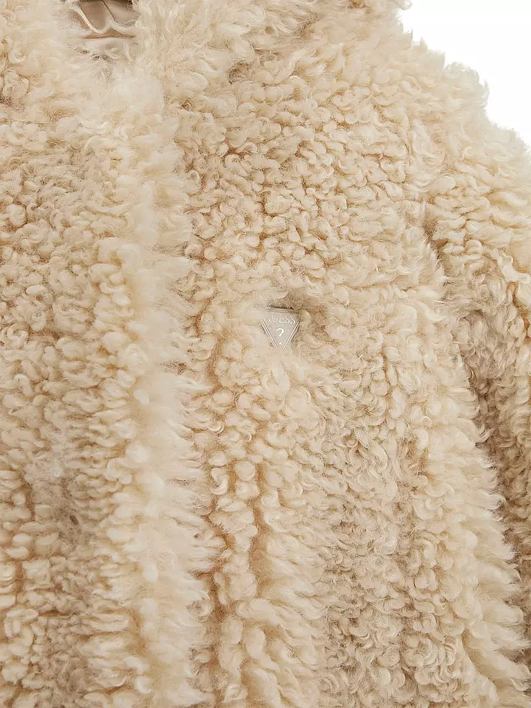 GUESS | Mädchen Mantel in Felloptik  | creme