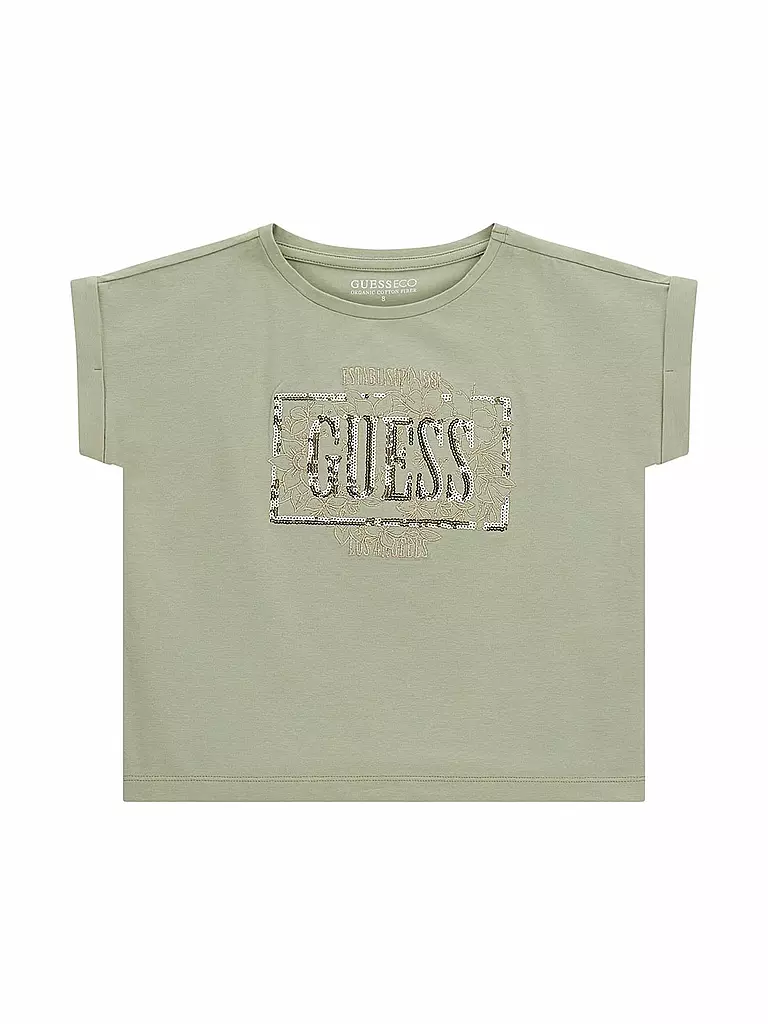GUESS | Mädchen T-Shirt  | hellgrün