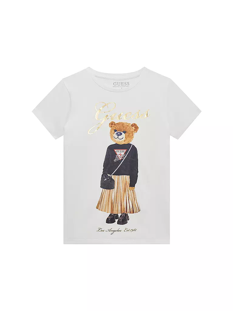 GUESS | Mädchen T-Shirt  | weiss
