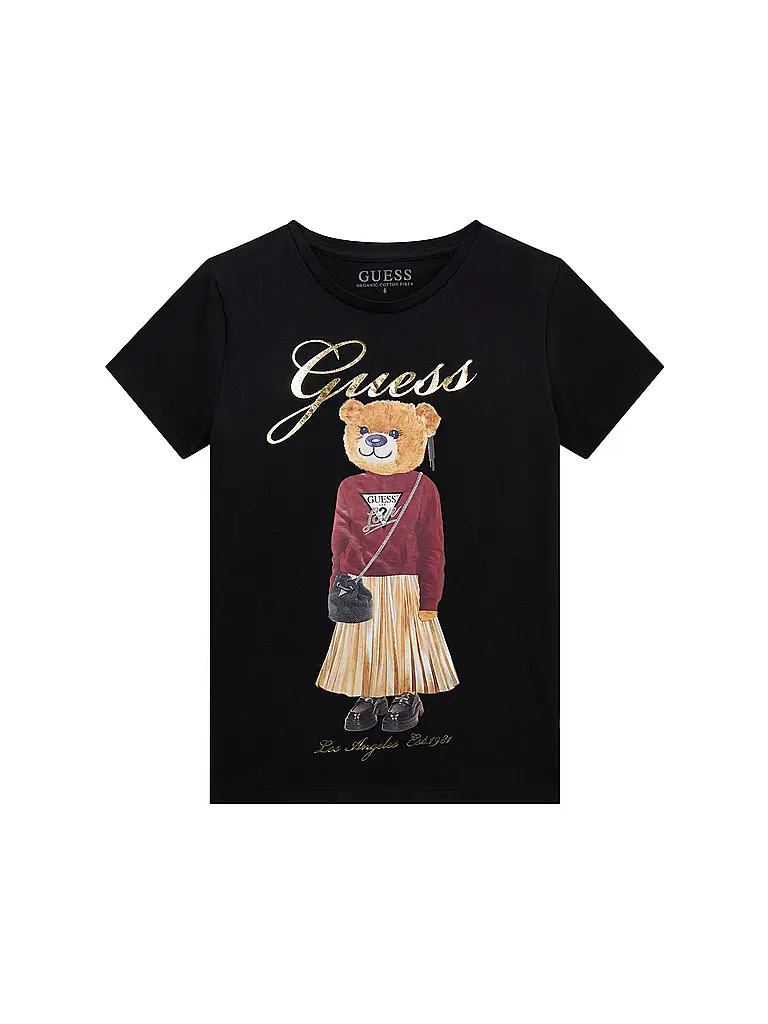 GUESS | Mädchen T-Shirt  | schwarz