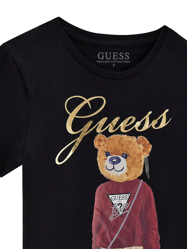 GUESS | Mädchen T-Shirt  | schwarz
