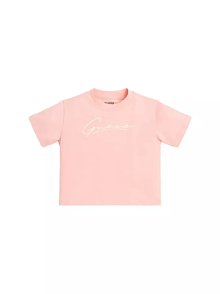 GUESS | Mädchen T-Shirt Cropped  | rosa