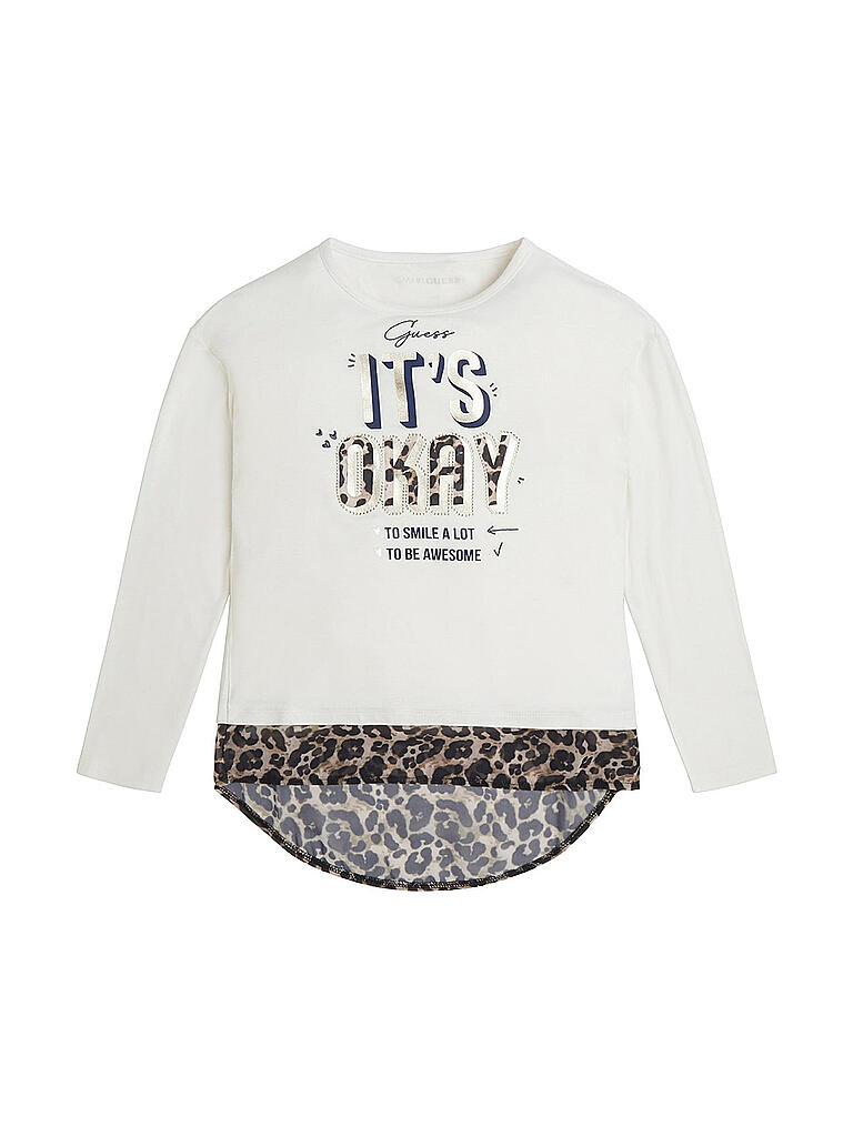 Geschenk Für 12 Jähriges Mädchen GUESS Mädchen Langarmshirt creme