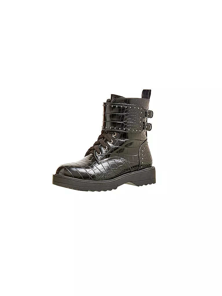 GUESS | Schnürboots | schwarz