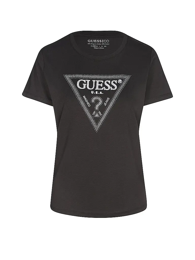 GUESS | T-Shirt  | braun