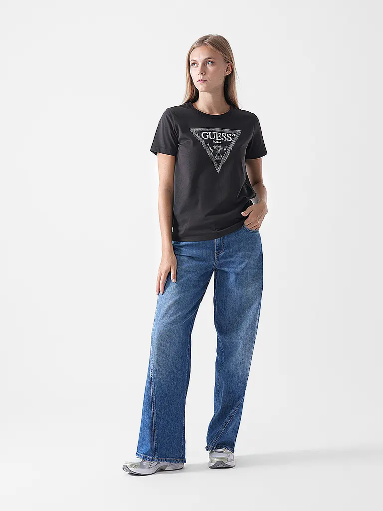 GUESS | T-Shirt  | braun