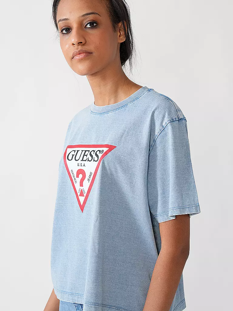 GUESS | T-Shirt  | hellblau