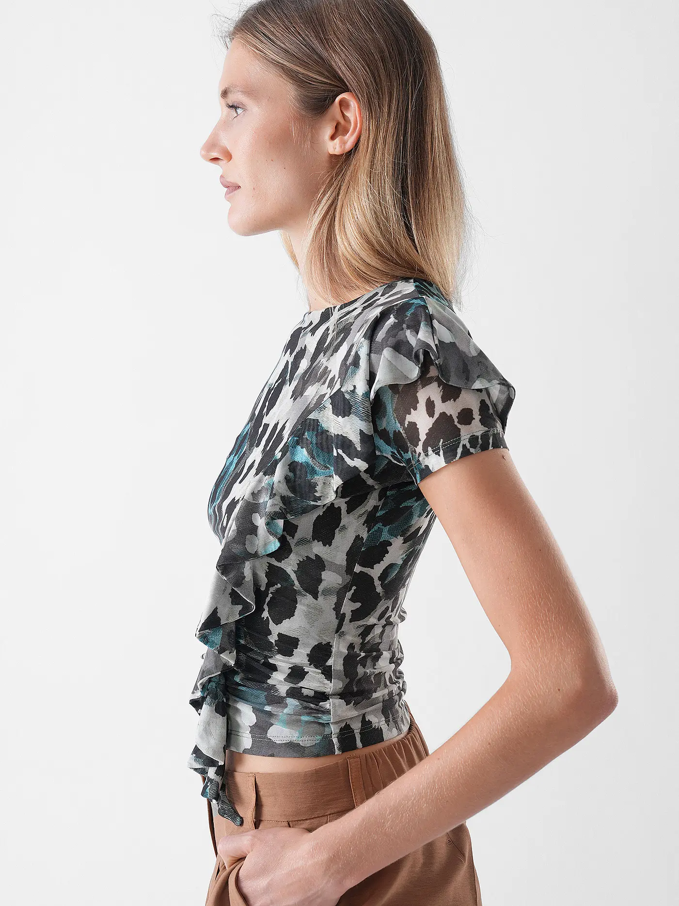 GUESS | T-Shirt  | braun