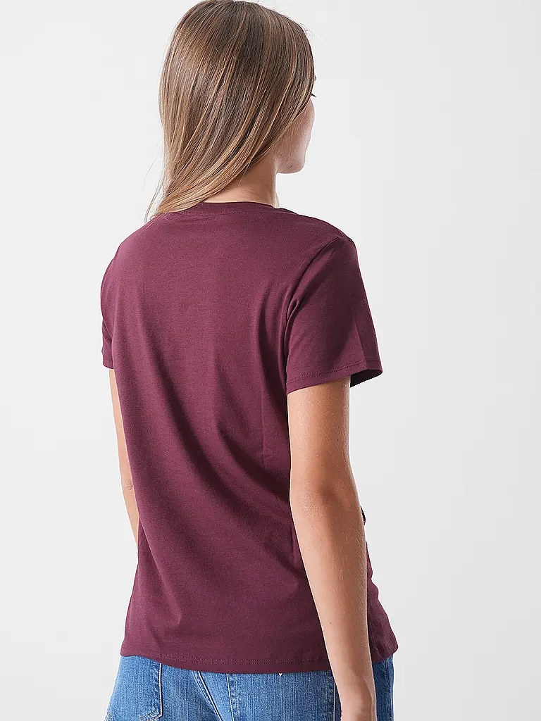 GUESS | T-Shirt  | dunkelrot