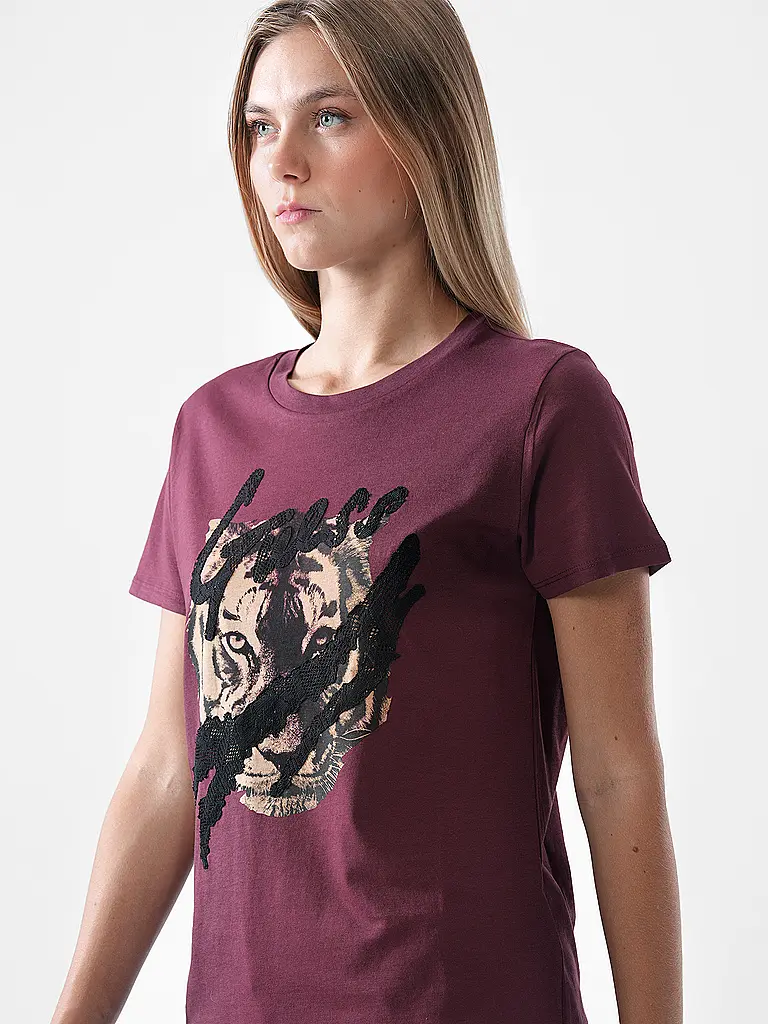 GUESS | T-Shirt  | dunkelrot