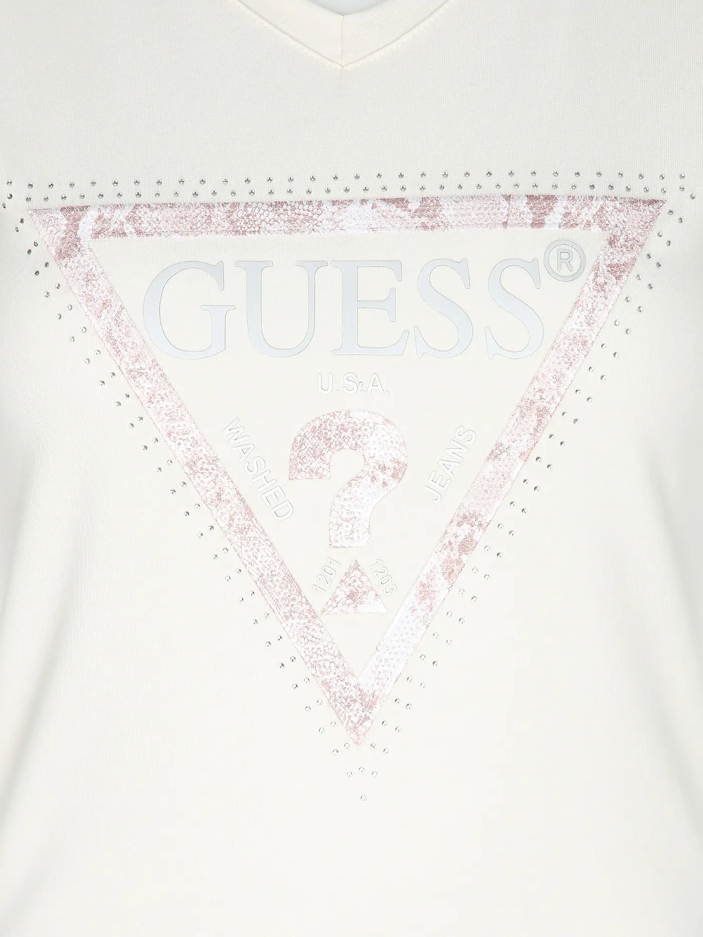 GUESS | T-Shirt  | creme