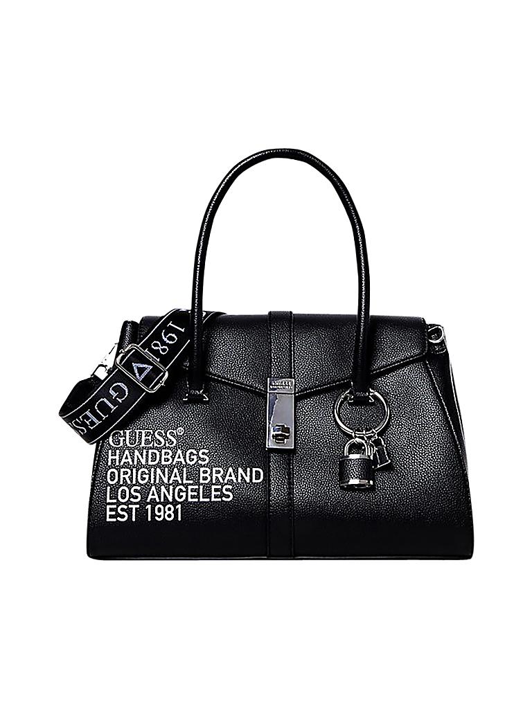 GUESS | Tasche - Henkeltasche "Asher" | schwarz