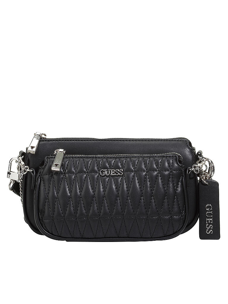 GUESS | Umhängetasche - Double Pouch Arie | schwarz