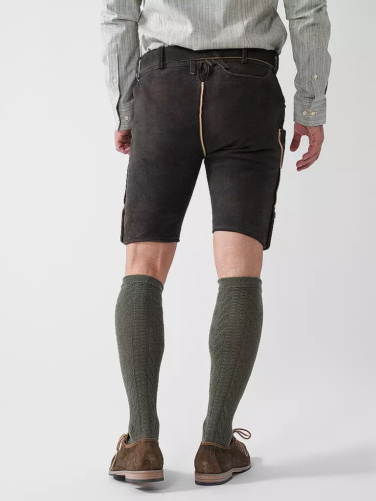 GWEIH & SILK | Lederhose BORIS | braun