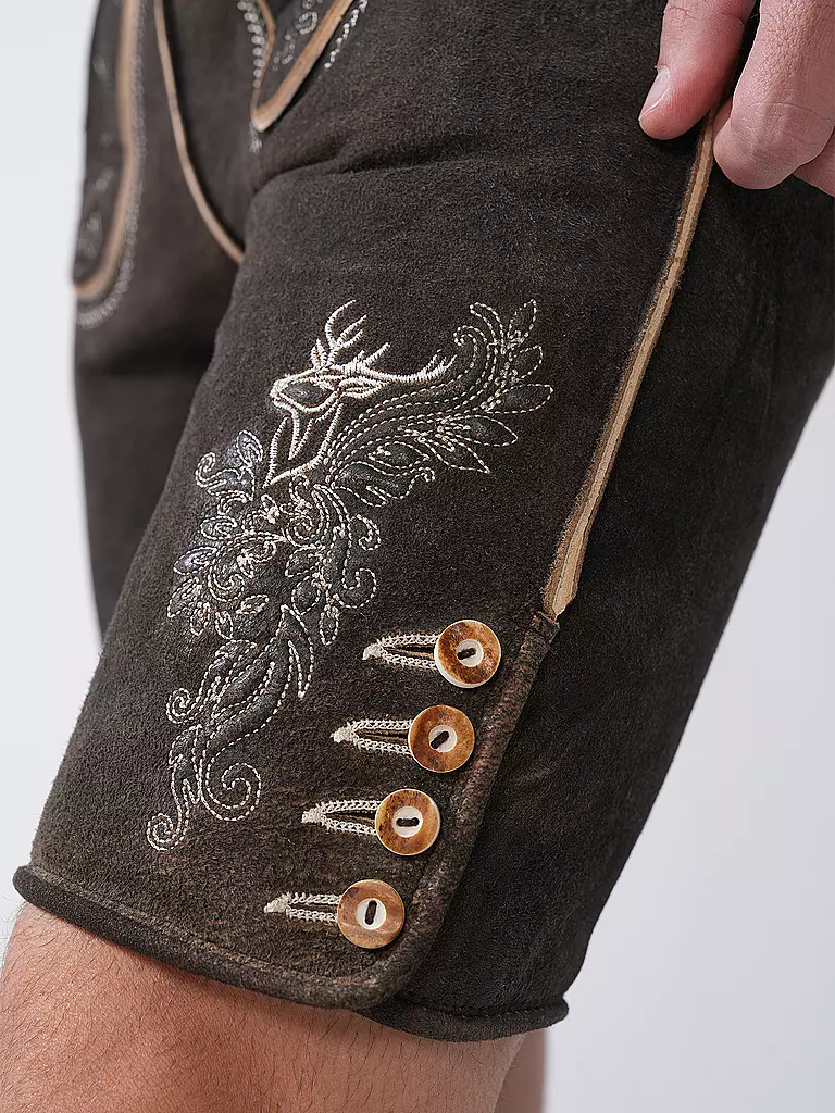 GWEIH & SILK | Lederhose BORIS | braun