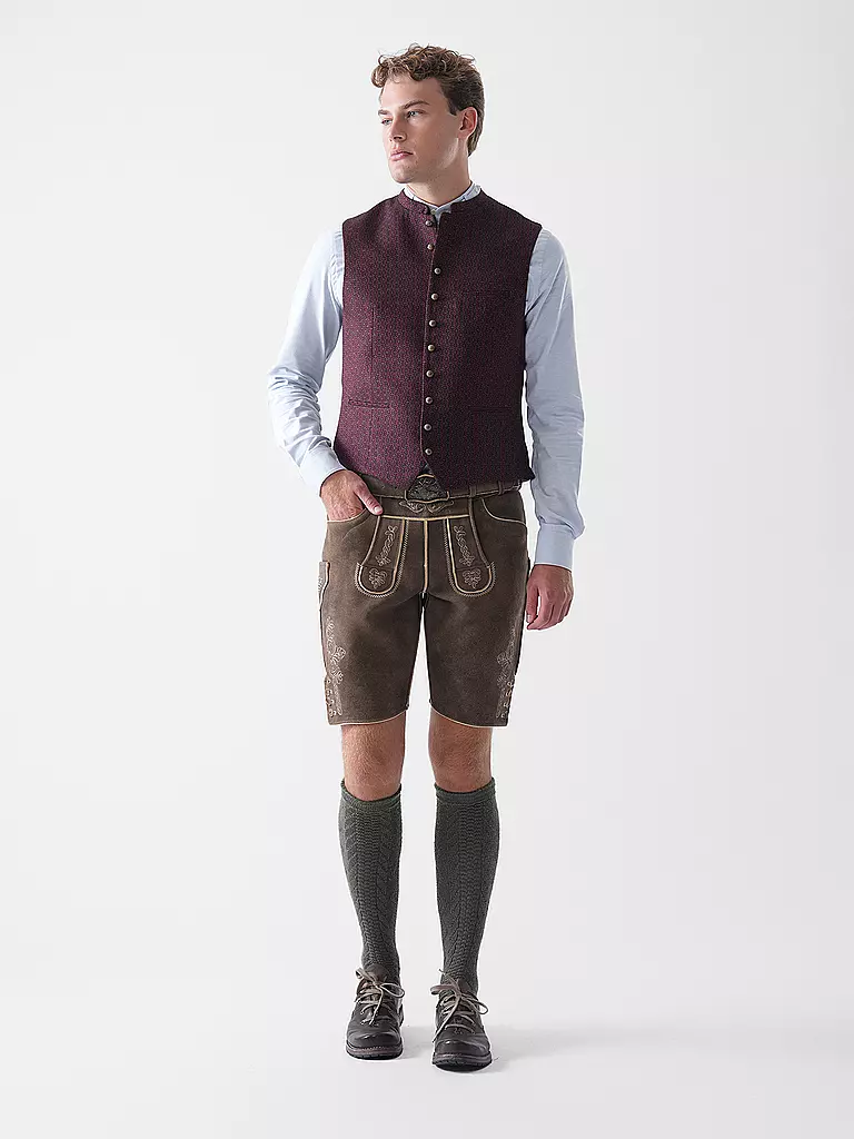 GWEIH & SILK | Lederhose KARLO | braun
