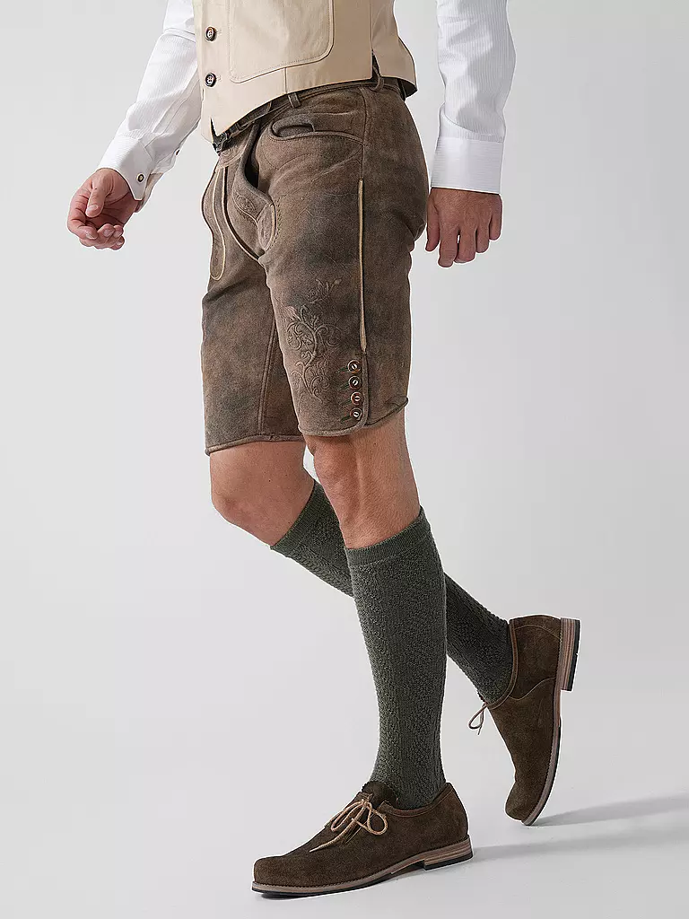 GWEIH & SILK | Lederhose TOBIAS | hellbraun