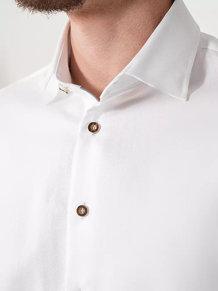 GWEIH & SILK | Trachtenhemd Modern Fit WEISSENSEE | weiss