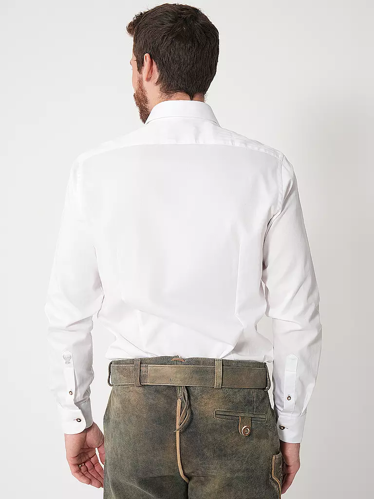 GWEIH & SILK | Trachtenhemd Modern Fit WEISSENSEE | weiss