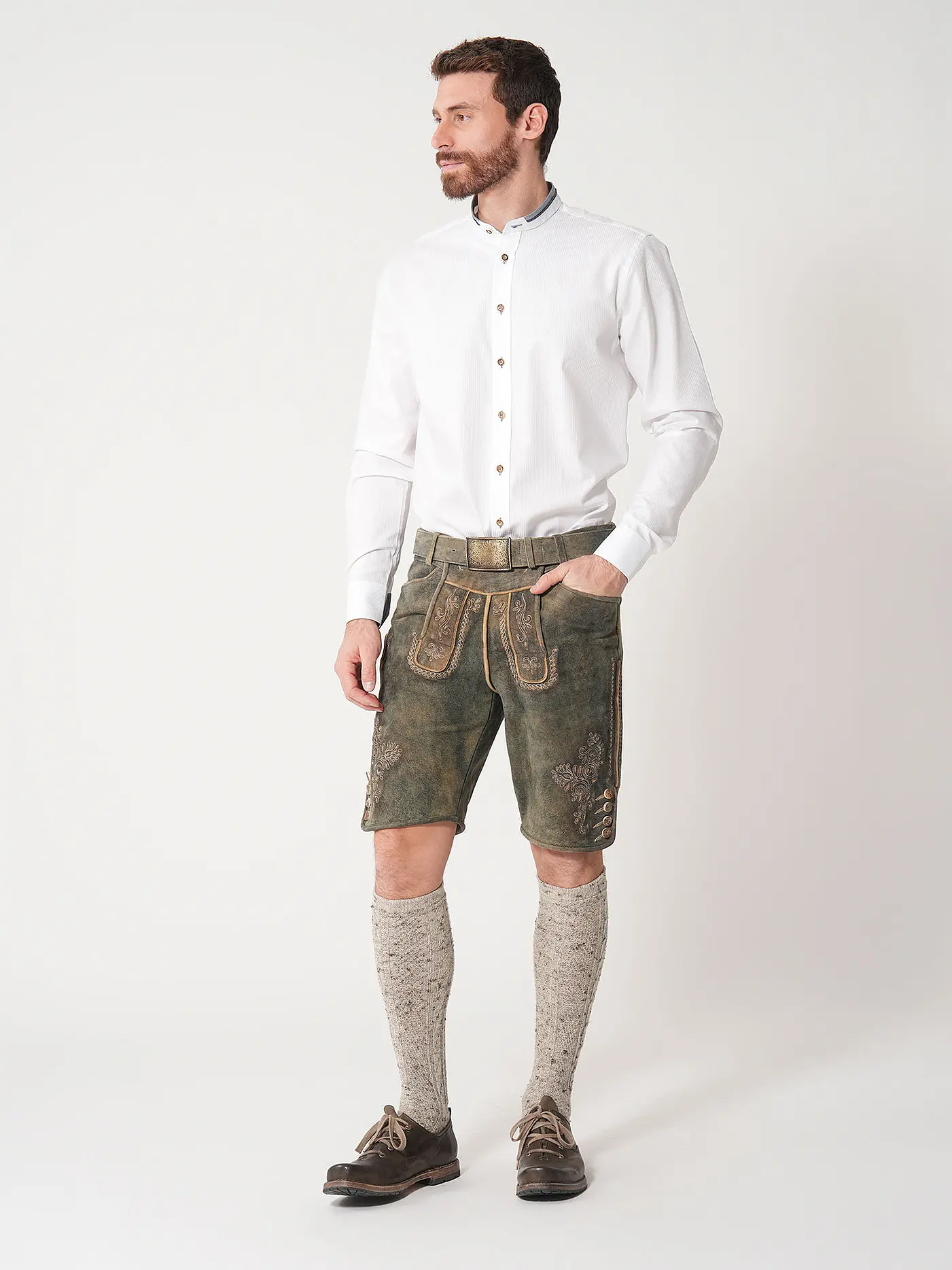 GWEIH & SILK | Trachtenhemd SCHRECKSEE | weiss