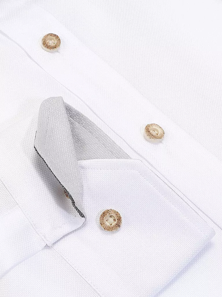 GWEIH & SILK | Trachtenhemd Tailored Fit | weiss