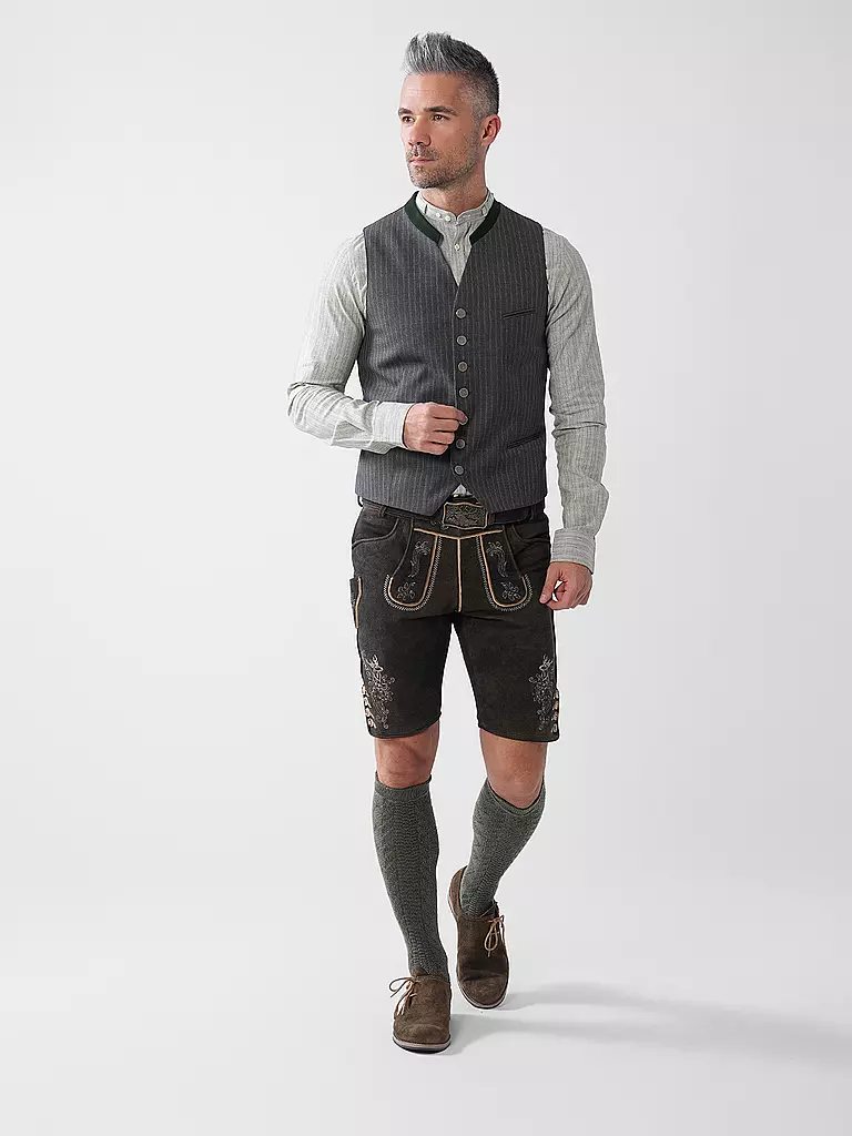 GWEIH & SILK | Lederhose BORIS | braun