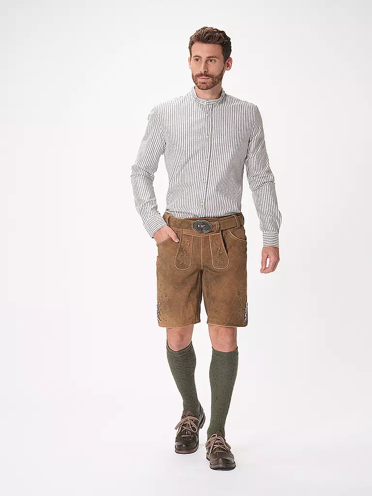 GWEIH & SILK | Lederhose LEO | hellbraun